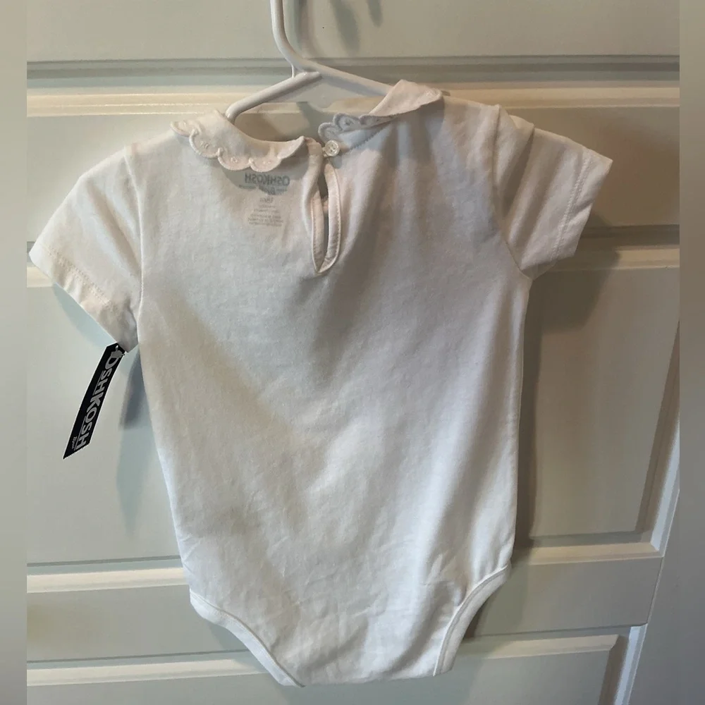 NWT Osh Kosh BGosh Bodysuit with Scalloped Collar